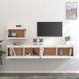 Muebles para TV 3 piezas madera maciza de pino blanco | Foro24.es | Tu tienda online para hogar, jardín y más Foro24.es