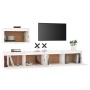 Muebles para TV 3 piezas madera maciza de pino blanco | Foro24.es | Tu tienda online para hogar, jardín y más Foro24.es