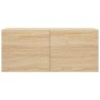Armario de pared madera ingeniería roble Sonoma 80x36,5x35 cm de , Taquillas y armarios de almacenamiento - Ref: Foro24-83006...