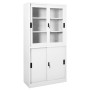 Armario de oficina puerta corredera acero blanco 90x40x180 cm | Foro24.es | Tu tienda online para hogar, jardín y más Foro24.es