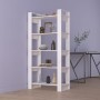 Estantería/divisor espacios madera maciza blanco 80x35x160 cm de , Librerías y estanterías - Ref: Foro24-813910, Precio: 102,...