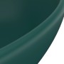 Lavabo de lujo ovalado cerámica verde oscuro mate 40x33 cm de , Lavabos - Ref: Foro24-146926, Precio: 85,75 €