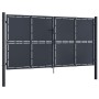 Puerta de jardín de acero gris antracita 300x200 cm de , Puertas de jardín - Ref: Foro24-144528, Precio: 698,01 €, Descuento: %