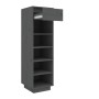 Mueble zapatero de madera maciza de pino gris 30x34x105 cm de vidaXL, Zapateros y organizadores de calzado - Ref: Foro24-8135...