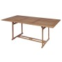 Set comedor de jardín 9 pzas con sillas plegables teca maciza de , Conjuntos de jardín - Ref: Foro24-43042, Precio: 686,14 €