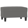 Reposapiés tela de microfibra gris oscuro 70x55x41 cm | Foro24.es | Tu tienda online para hogar, jardín y más Foro24.es