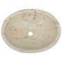 Lavabo crema mármol 53x40x15 cm de , Lavabos - Ref: Foro24-149171, Precio: 240,97 €