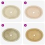 Lavabo crema mármol 53x40x15 cm de , Lavabos - Ref: Foro24-149171, Precio: 240,97 €