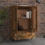 Aparador de madera contrachapada roble ahumado 70x31x115 cm | Foro24.es | Tu tienda online para hogar, jardín y más Foro24.es