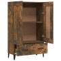 Aparador de madera contrachapada roble ahumado 70x31x115 cm | Foro24.es | Tu tienda online para hogar, jardín y más Foro24.es