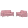 Juego de sofás con cojines 2 piezas terciopelo rosa de , Sofás - Ref: Foro24-3201997, Precio: 520,95 €