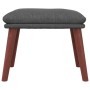 Reposapiés de tela gris oscuro 45x29,5x35 cm von vidaXL, Osmanen - Ref: Foro24-341458, Preis: 36,53 €, Rabatt: %