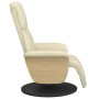 Sillón reclinable con reposapiés cuero sintético color crema | Foro24.es | Tu tienda online para hogar, jardín y más Foro24.es