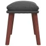 Reposapiés de tela gris oscuro 45x29,5x35 cm by vidaXL, Ottomans - Ref: Foro24-341458, Price: 36,01 €, Discount: %