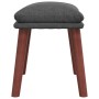 Reposapiés de tela gris oscuro 45x29,5x35 cm von vidaXL, Osmanen - Ref: Foro24-341458, Preis: 36,53 €, Rabatt: %