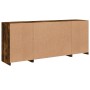 Aparador con luces LED roble ahumado 163x37x67 cm de , Aparadores - Ref: Foro24-3209076, Precio: 176,20 €, Descuento: %