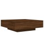 Mesa de centro con luces LED roble marrón 100x100x31 cm | Foro24.es | Tu tienda online para hogar, jardín y más Foro24.es