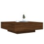 Mesa de centro con luces LED roble marrón 100x100x31 cm | Foro24.es | Tu tienda online para hogar, jardín y más Foro24.es