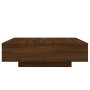 Mesa de centro con luces LED roble marrón 100x100x31 cm | Foro24.es | Tu tienda online para hogar, jardín y más Foro24.es