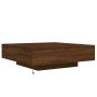 Mesa de centro con luces LED roble marrón 100x100x31 cm | Foro24.es | Tu tienda online para hogar, jardín y más Foro24.es