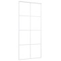 Schiebetür ESG Glas und Aluminium weiß 90x205 cm von vidaXL, Türen für zu Hause - Ref: Foro24-151673, Preis: 200,88 €, Rabatt: %