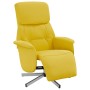 Sillón reclinable con reposapiés tela amarillo claro de , Sillones - Ref: Foro24-356665, Precio: 186,52 €