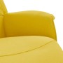 Sillón reclinable con reposapiés tela amarillo claro de , Sillones - Ref: Foro24-356665, Precio: 186,52 €