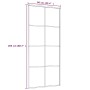 Schiebetür ESG Glas und Aluminium weiß 90x205 cm von vidaXL, Türen für zu Hause - Ref: Foro24-151673, Preis: 200,88 €, Rabatt: %