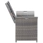 Banco con almacenaje con cojín ratán sintético gris 138 cm de , Bancos de jardín - Ref: Foro24-45809, Precio: 162,67 €