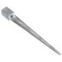 Picas de tierra 6 uds acero galvanizado plateado 9x9x90 cm