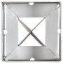 Picas de tierra 6 uds acero galvanizado plateado 9x9x90 cm