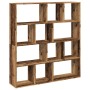Estantería de madera de ingeniería envejecida 132x29x141,5 cm de , Librerías y estanterías - Ref: Foro24-3310314, Precio: 134...
