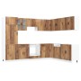 Mueble cocina Porto madera vieja 14 pzas madera contrachapada