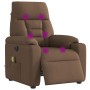 Sillón reclinable de masaje eléctrico tela marrón | Foro24.es | Tu tienda online para hogar, jardín y más Foro24.es