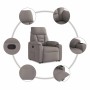 Sillón reclinable elevable tela gris taupe de , Sillones - Ref: Foro24-3303039, Precio: 266,84 €, Descuento: %