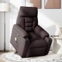 Silla de masaje reclinable de pie de tela marrón oscuro de , Sillones - Ref: Foro24-3303047, Precio: 268,43 €, Descuento: %