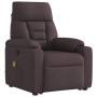 Silla de masaje reclinable de pie de tela marrón oscuro de , Sillones - Ref: Foro24-3303047, Precio: 268,43 €, Descuento: %