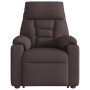 Silla de masaje reclinable de pie de tela marrón oscuro de , Sillones - Ref: Foro24-3303047, Precio: 268,43 €, Descuento: %