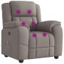 Sillón de masaje reclinable de tela gris taupé | Foro24.es | Tu tienda online para hogar, jardín y más Foro24.es