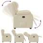 Sillón reclinable de tela crema de , Sillones - Ref: Foro24-4015708, Precio: 226,25 €
