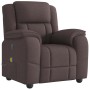 Sillón de masaje reclinable de tela marrón oscuro de , Sillones - Ref: Foro24-4015715, Precio: 244,30 €