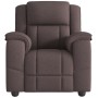 Sillón de masaje reclinable de tela marrón oscuro de , Sillones - Ref: Foro24-4015715, Precio: 244,30 €