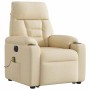 Sillón de masaje eléctrico reclinable elevable tela crema | Foro24.es | Tu tienda online para hogar, jardín y más Foro24.es