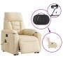 Sillón de masaje eléctrico reclinable elevable tela crema | Foro24.es | Tu tienda online para hogar, jardín y más Foro24.es