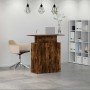 Mostrador de recepción roble ahumado 100x40x104 cm | Foro24.es | Tu tienda online para hogar, jardín y más Foro24.es