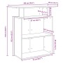 Mostrador de recepción roble ahumado 100x40x104 cm | Foro24.es | Tu tienda online para hogar, jardín y más Foro24.es