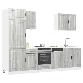 Mueble cocina Kalmar sonoma gris 7 pzas madera contrachapada de , Armarios de cocina - Ref: Foro24-3314787, Precio: 666,50 €,...