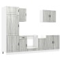 Mueble cocina Kalmar sonoma gris 7 pzas madera contrachapada de , Armarios de cocina - Ref: Foro24-3314787, Precio: 666,50 €,...