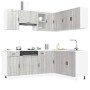 Mueble cocina Porto sonoma gris 11 pzas madera contrachapada de , Armarios de cocina - Ref: Foro24-3314967, Precio: 753,78 €