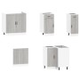 Mueble cocina Porto sonoma gris 11 pzas madera contrachapada de , Armarios de cocina - Ref: Foro24-3314967, Precio: 753,78 €